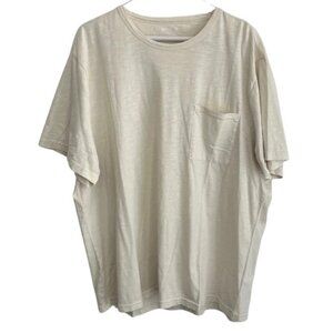 Bonobos Pocket T-Shirt XXL | 100% Cotton | Neutral Cream